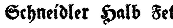 Schneidler Halb Fette font preview